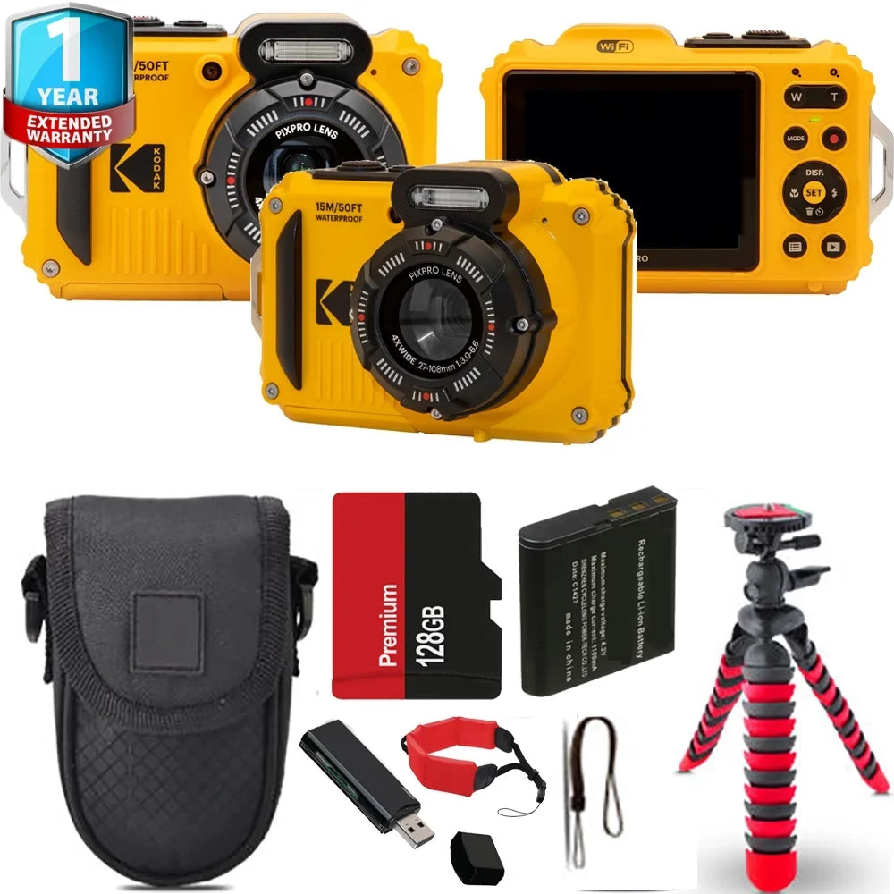 Kodak   Digital Camera + Foam Floating Strap +Spider Tripod + Case+ 1 Yr Warranty