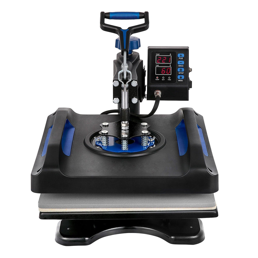 Blue Heat Press Machine 975W, 15 x 15 Inches Sublimation Transfer Printer, Digital Precise  Control Printing, 360 Swing Away Vinyl Transfer Printer for -Shirts, Canvas Bag, Pillow, Banner