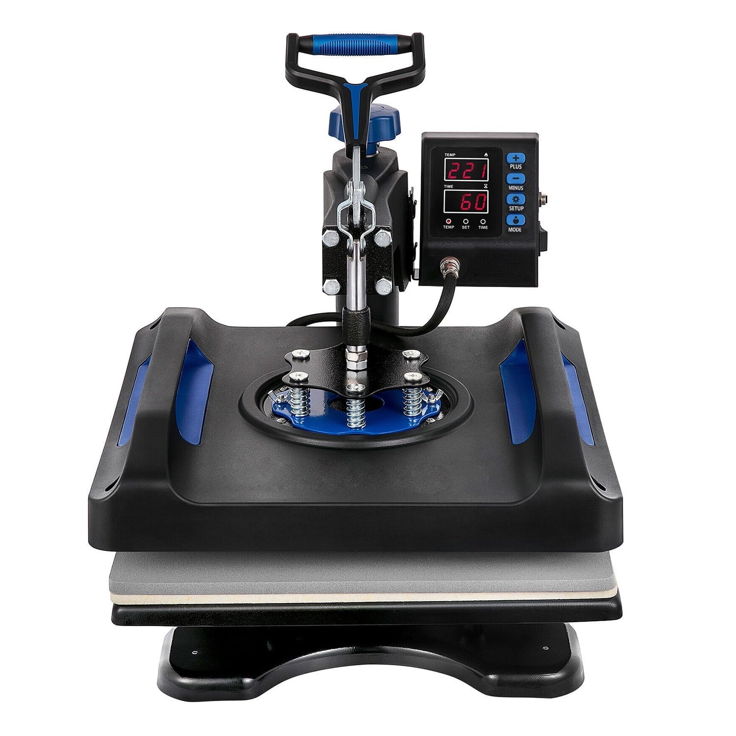 Blue Heat Press Machine 975W, 15 x 15 Inches Sublimation Transfer Printer, Digital Precise  Control Printing, 360 Swing Away Vinyl Transfer Printer for -Shirts, Canvas Bag, Pillow, Banner