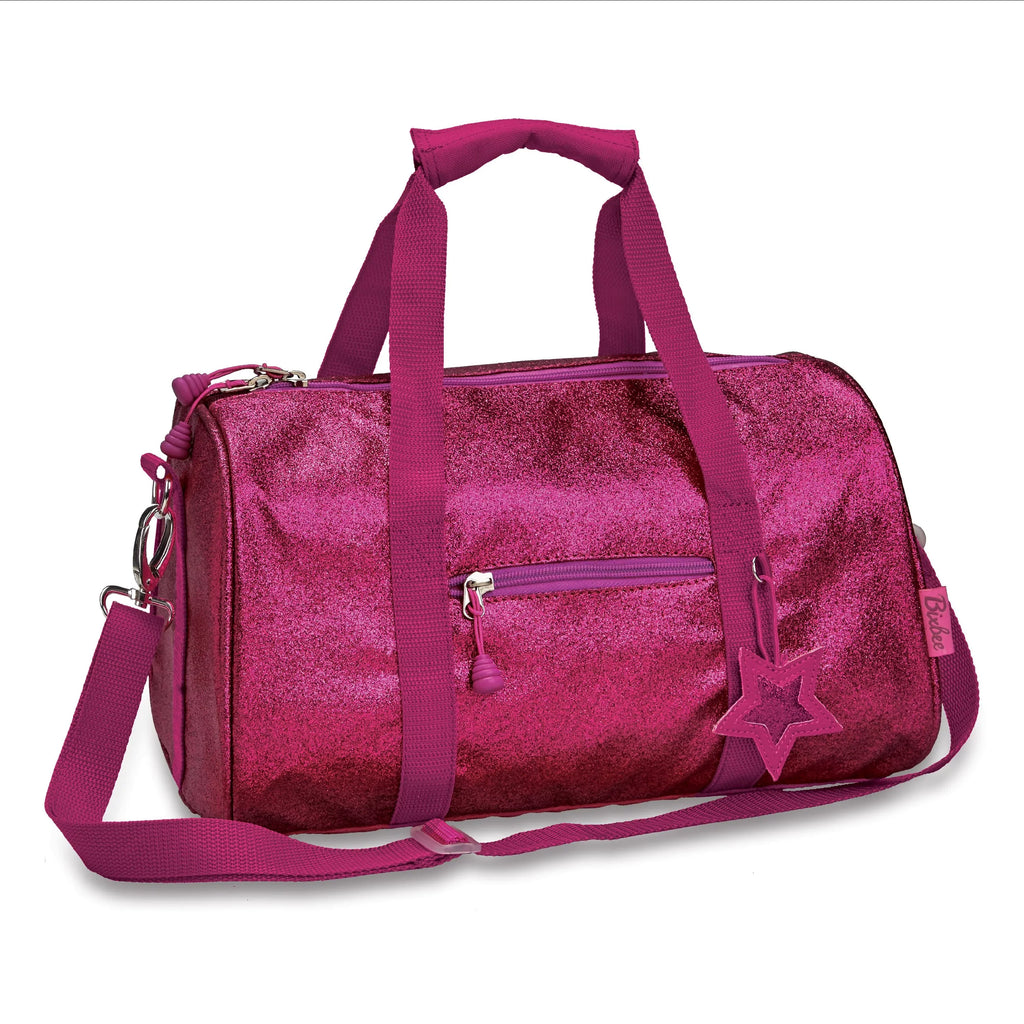 Bixbee Kids Duffel Bag for Dance, School and Sports, Small, Medium and Large, Sparkalicious Pink