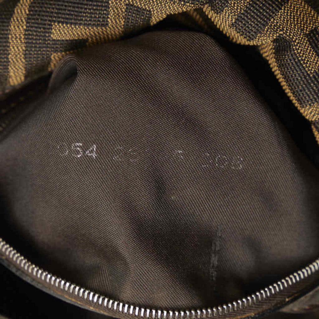 Pre-Owned   Mamma Bucket Bag Brown Canvas Leather Women's (Good)
