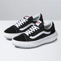 Vans Old Skool Overt   Unisex Black & White Canvas Skate Shoes  (5)