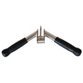 Shaped Press Down Bar, -bar Cable Machine Attachments Multi Gym Attachment Tricep Press Down Bar with Rubber Handgrips & Revolving Hanger