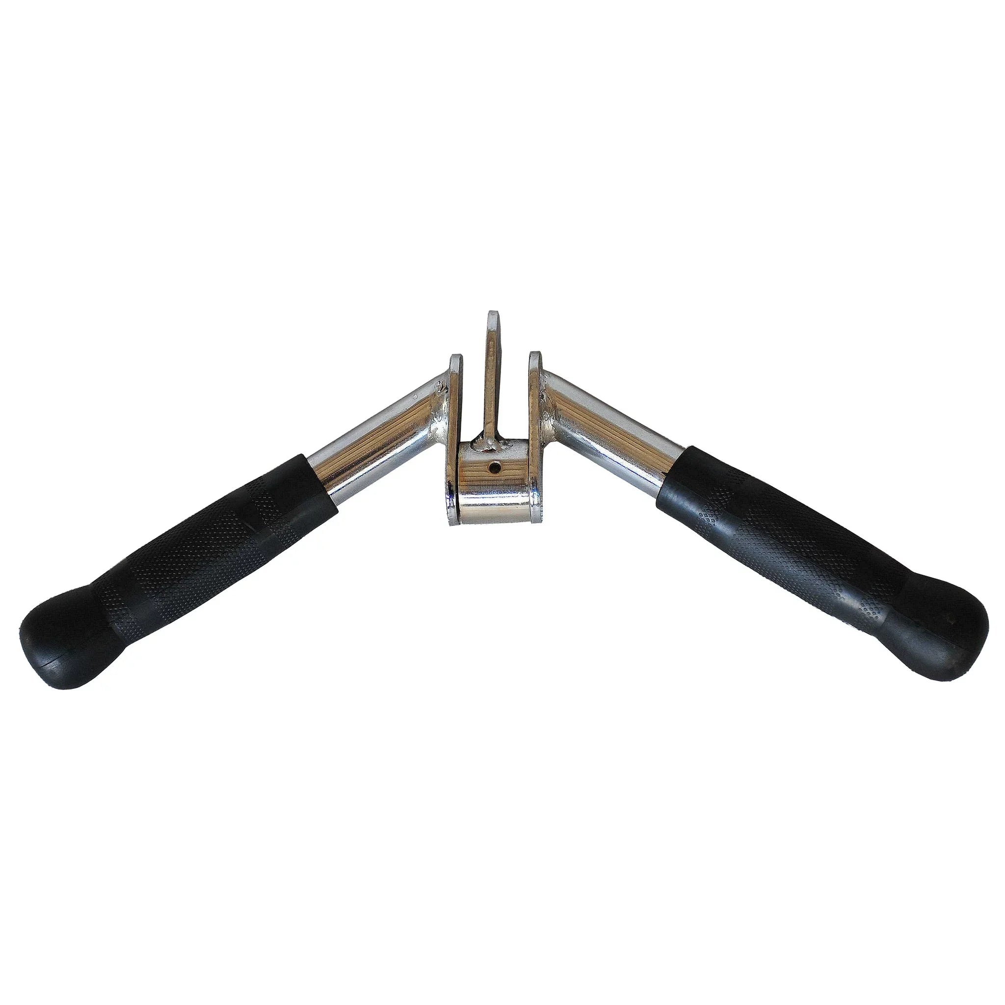 Shaped Press Down Bar, -bar Cable Machine Attachments Multi Gym Attachment Tricep Press Down Bar with Rubber Handgrips & Revolving Hanger