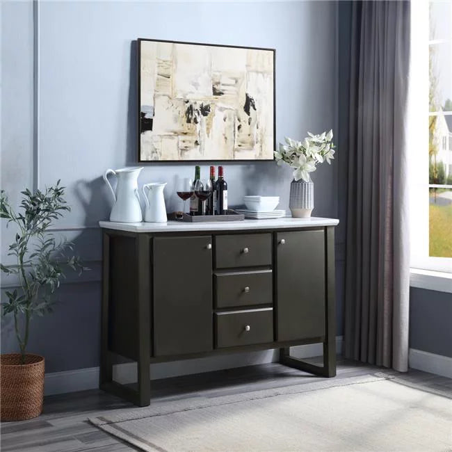 Acme Furniture  54 x 18 x 36 in. Madan Server, Gray Oak