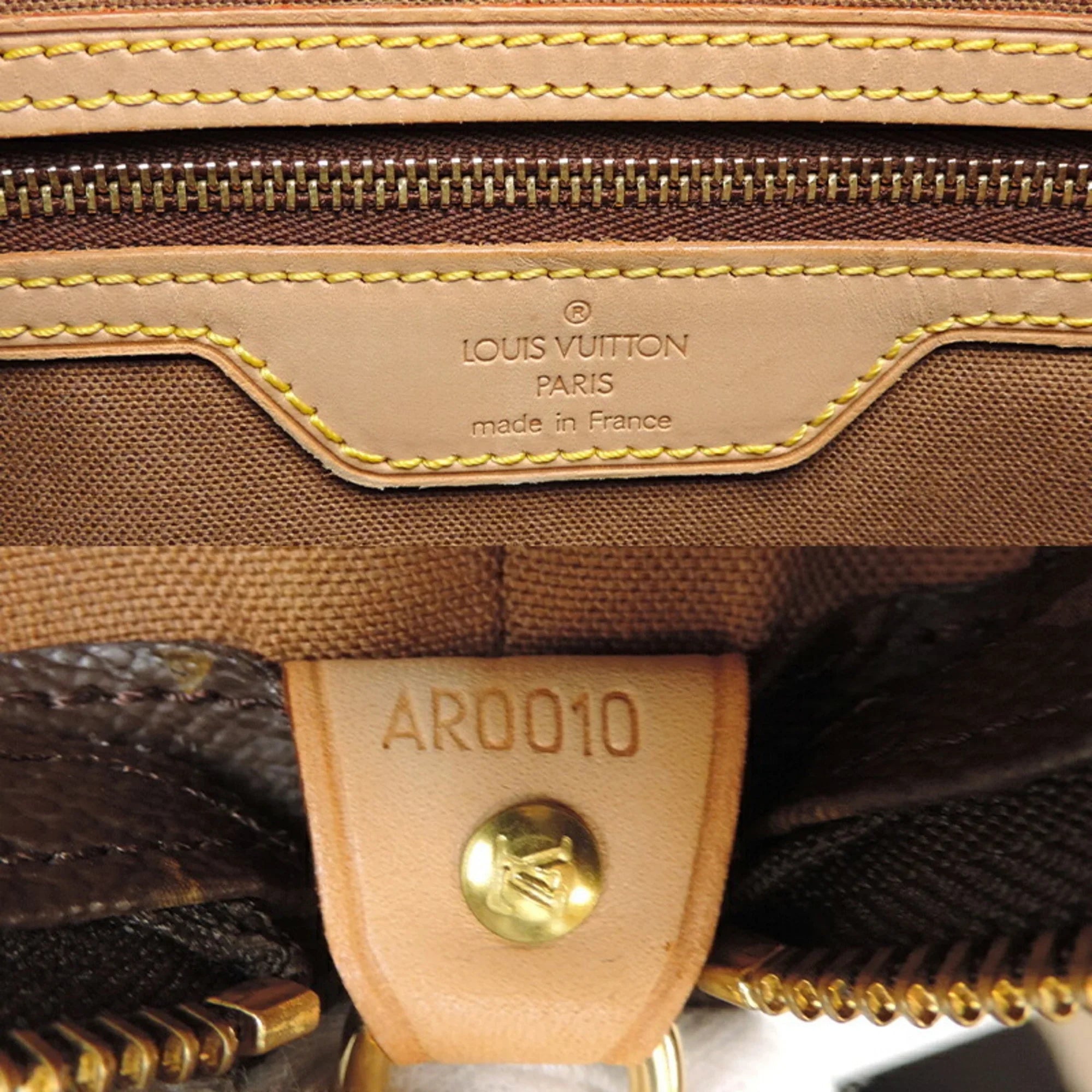 Pre-Owned Louis Vuitton Cava Mezzo Women's/Men's Tote Bag  Monogram Ebene (Good)