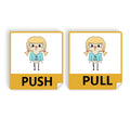 Constellation Luck Tendency Virgo Wednesday  Push Pull Door Sign Vinyl Stickers Shop