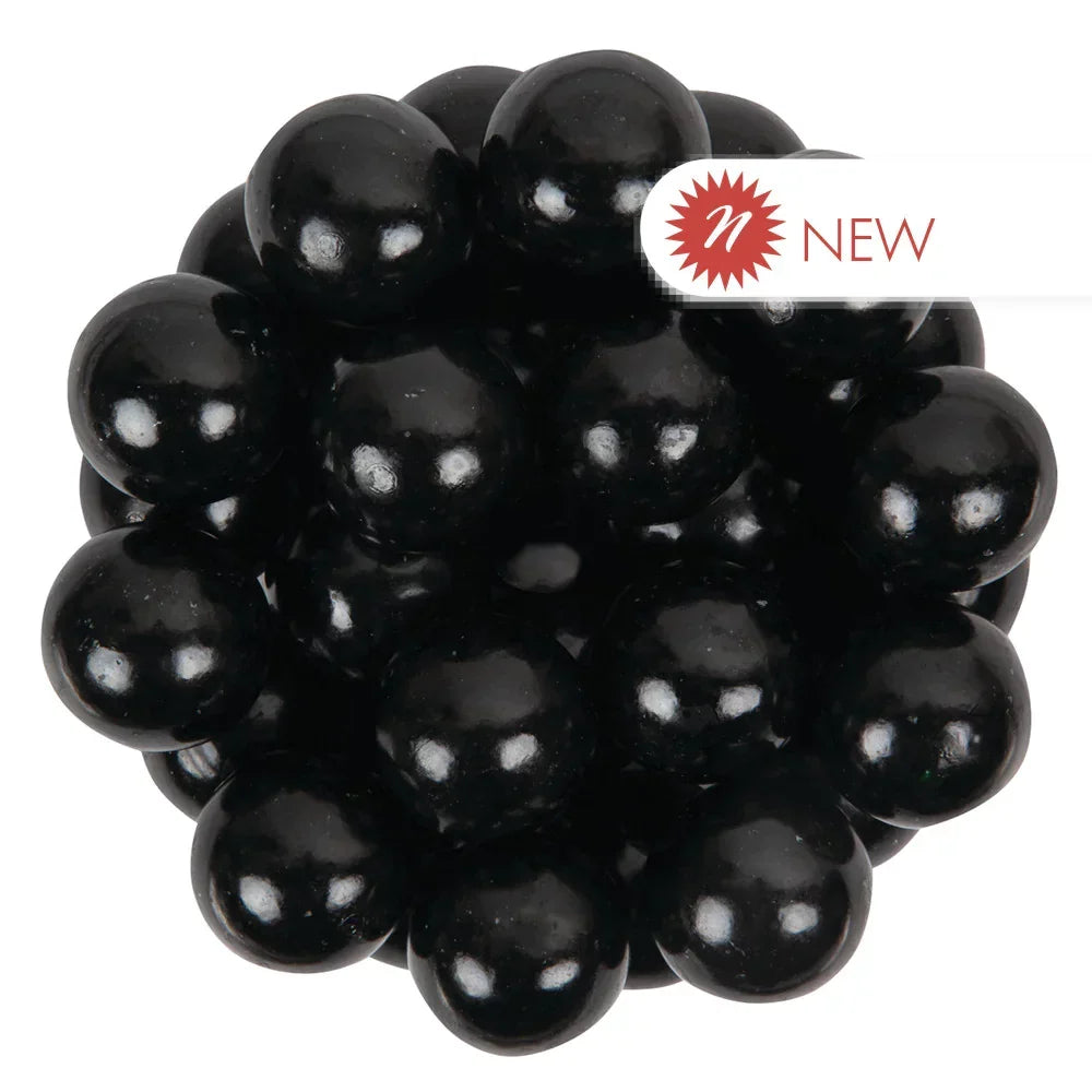 Black Gumballs - 5 Pound - Approx. 50 Pieces Per Pound - Tutti Frutti Flavor