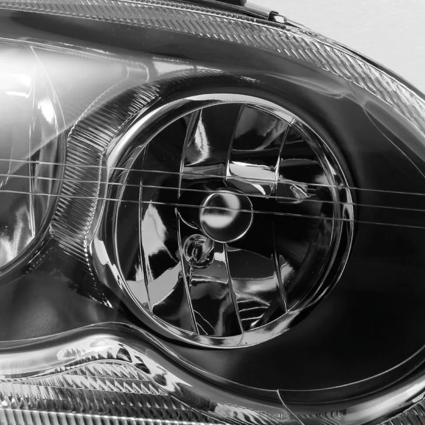 '- For Chrysler Pacifica  Black Bezel Headlights Headlamp Front Lamps Replacement Left + Right Pair