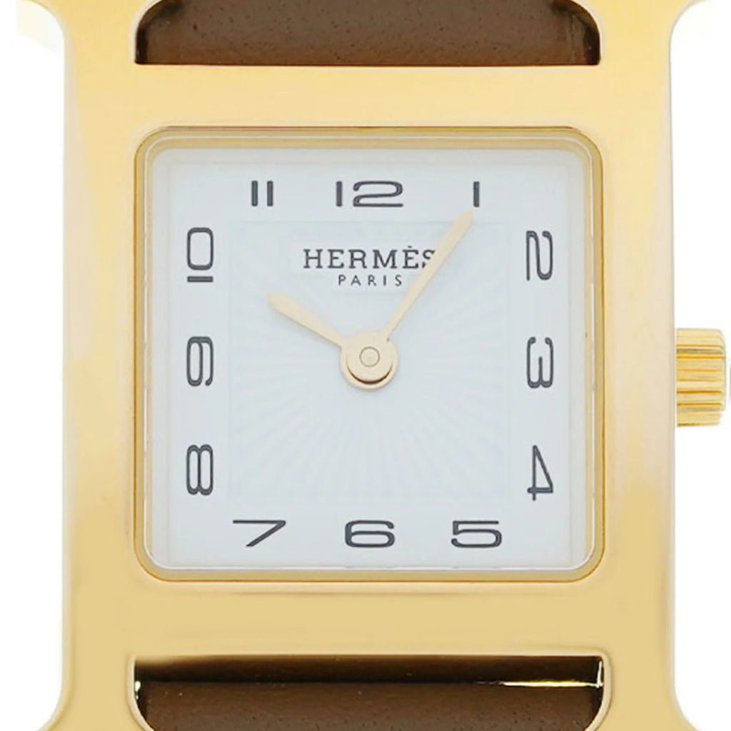 Pre-Owned   Watch  25mm .201  engraved (around 2023) Women's /Leather Quartz White Dial (Like New)