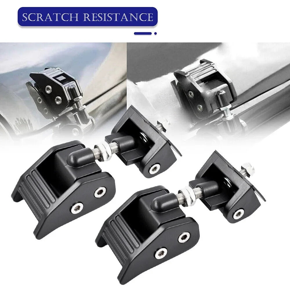 JahyElec Durable Black Hood Latch Lock Catch for Jeep Wrangler  07-18 - Secure Your Off-Road Adventures