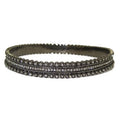 Signature Bangle Bracelet set w Cz-s