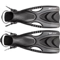 Speedy Open Heel Snorkeling Fins (Black, /)