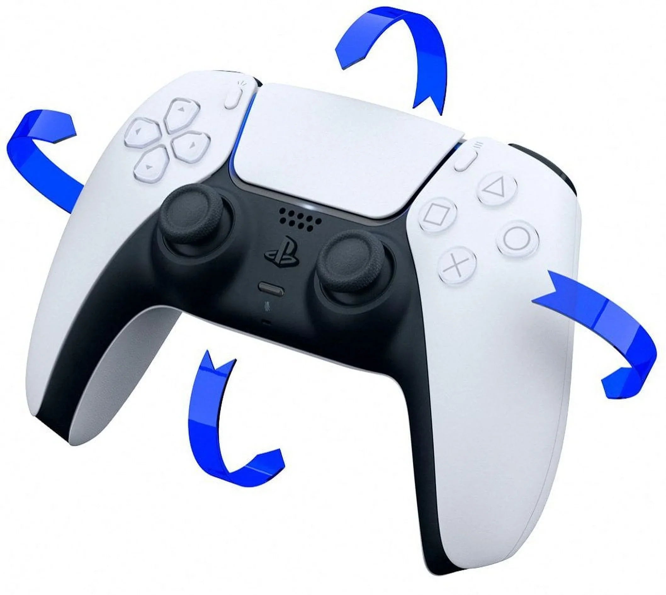 PlayStation 5,  DualSense Wireless Controller - White Bundle With 2x Controllers + 6Ave Microfiber Cleaning Cloth
