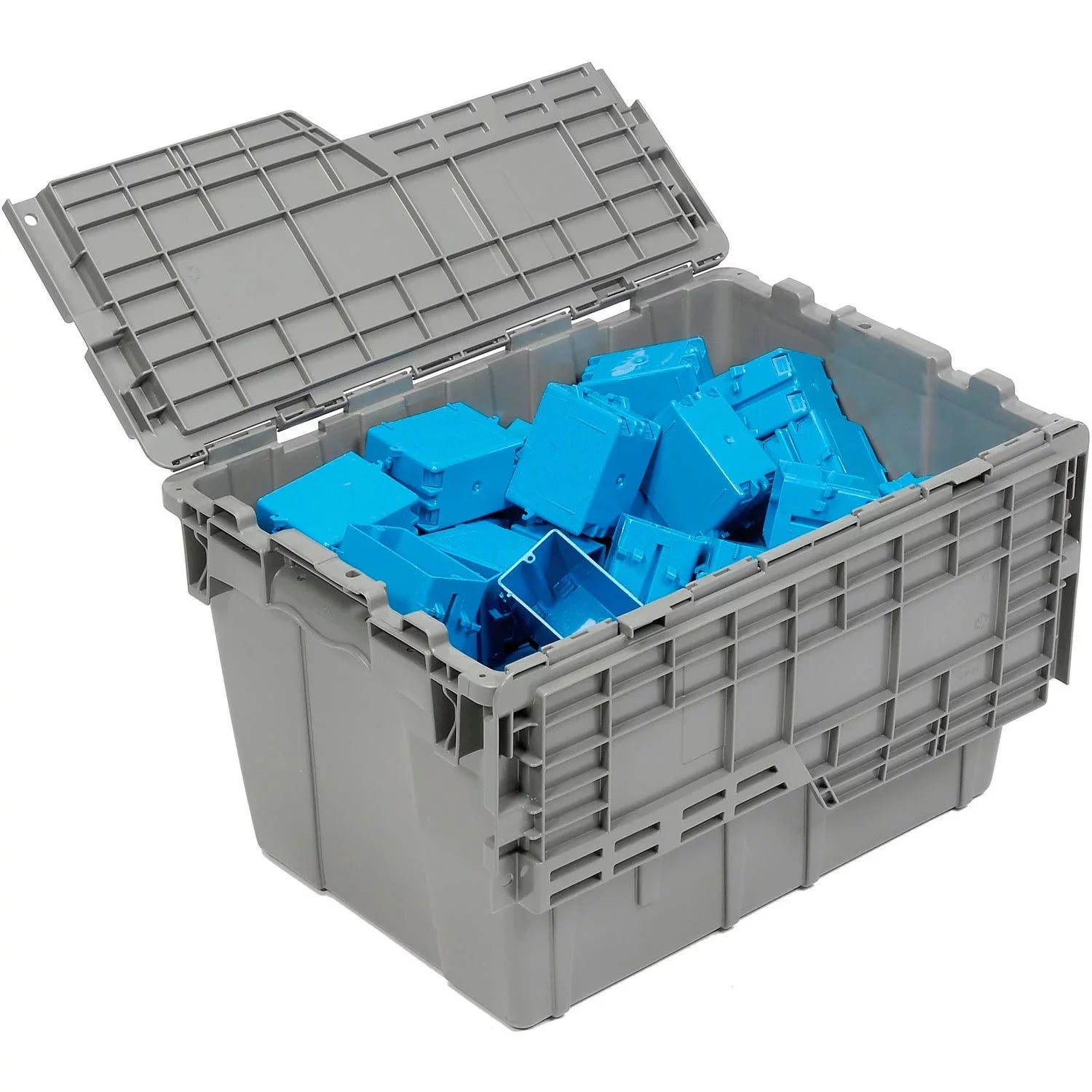 Flipak Distribution Container , 21-13/16 x 15-3/16 x 12-7/8, Gray