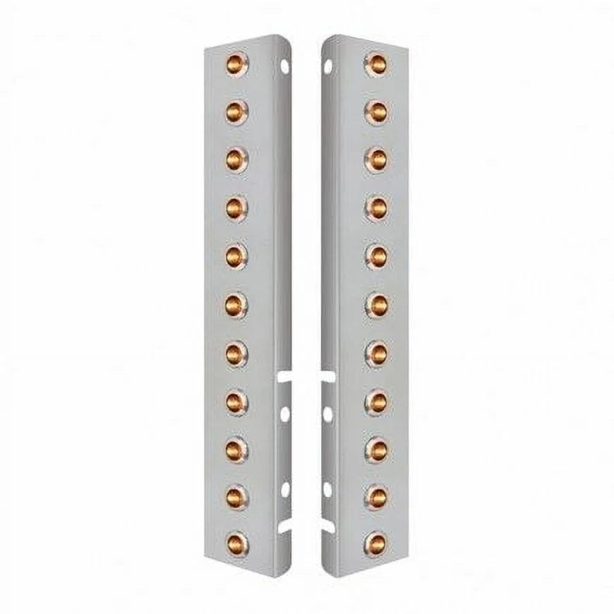 United Pacific 34465 Air Cleaner Light Bar   Front, Stainless Steel, With