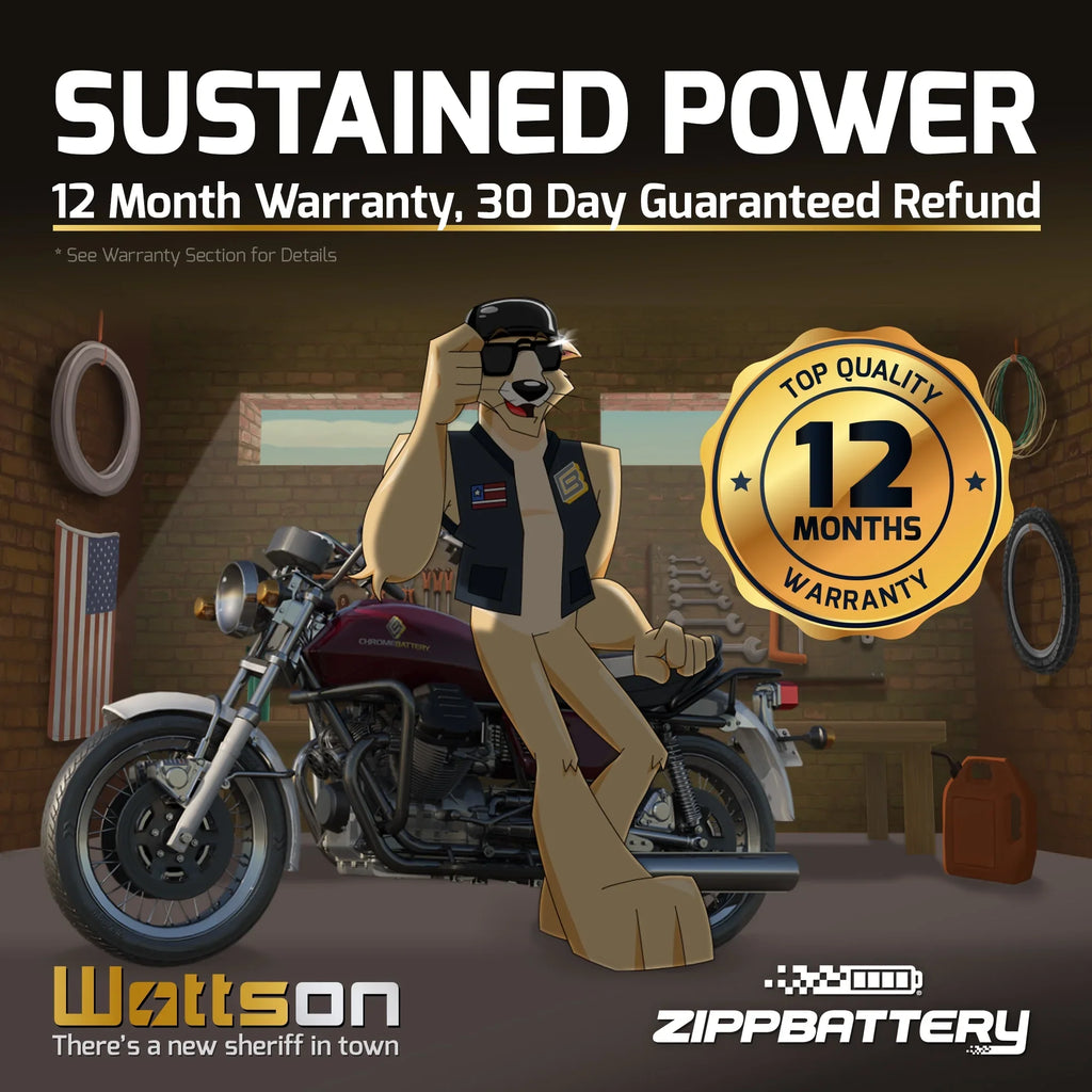 Zipp Battery - (14AHL- 12 Volt,12 Ah, 210 ) Motorcycle Battery for Suzuki 1100cc Gsx-r1100 1989