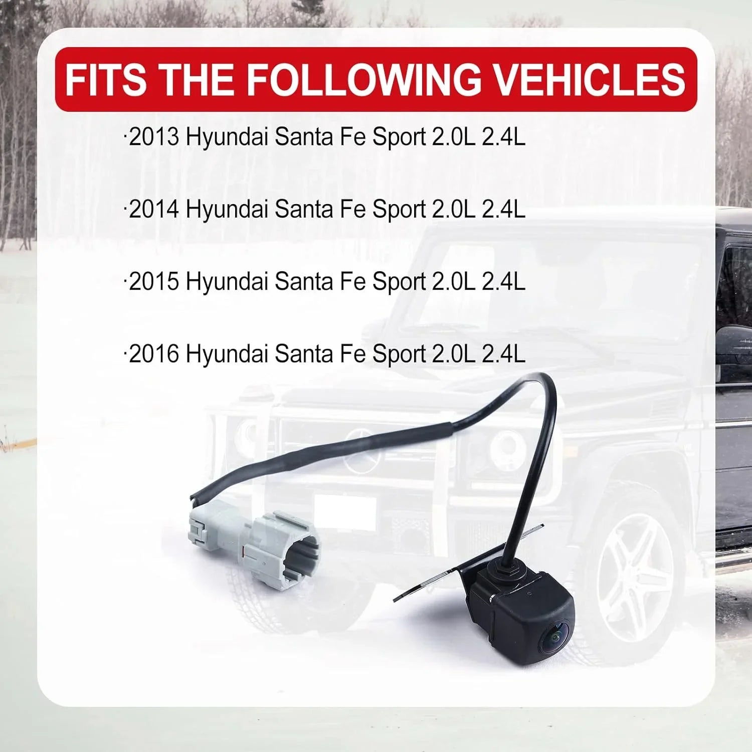 Rear View Backup Parking ist Camera for Hyundai Santa Fe Sport 2.0 2.4 2013-2016 Replace 95760-2W000 95760-2W000-