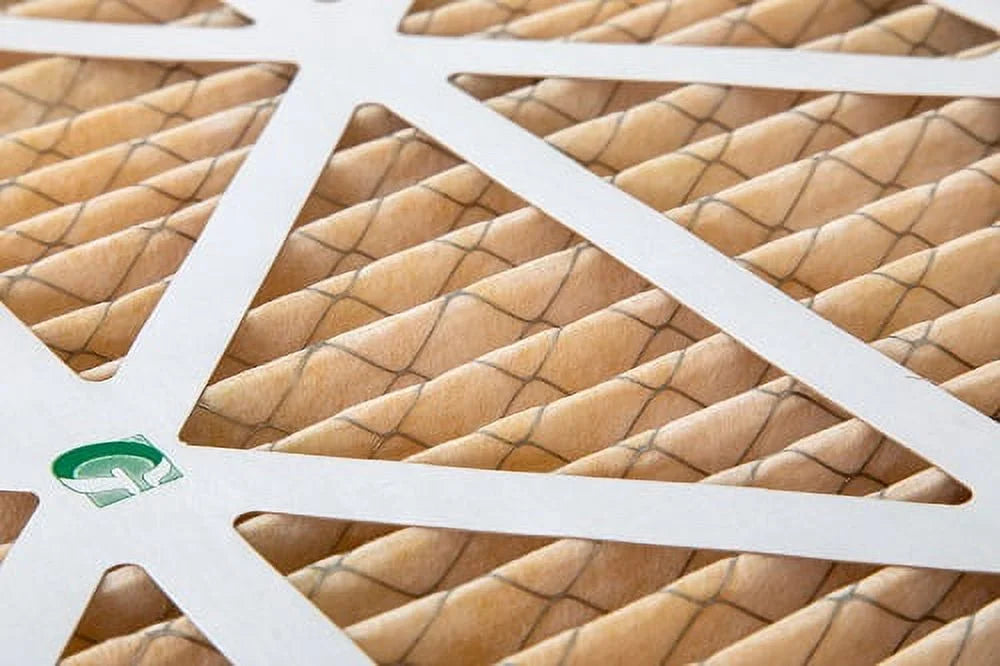 6 Pack of 22x22x1  11 Pleated Air Filters by Glasfloss. Actual Size: 21-1/2 x 21-1/2 x 7/8