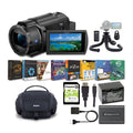 Sony - 4K  Handyman Camcorder with Bag, Tripod and Accessory Bundle