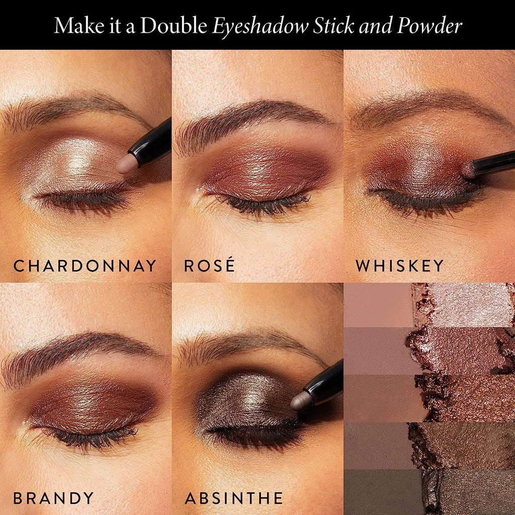 Make It  Double Dual-Ended Eyeshadow - Absinthe - Cream Eyeshadow Stick + Matching Powder Eyeshadow - Crease-Proof  and  Smudge-Proof