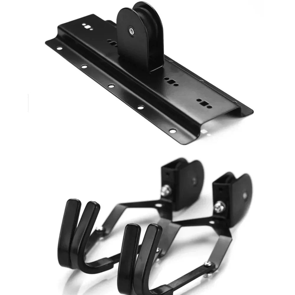 Radirus Heavy Duty Ceiling Hanger, Garage Storage Bike Lift Pulley System, Overhead Bike Rack
