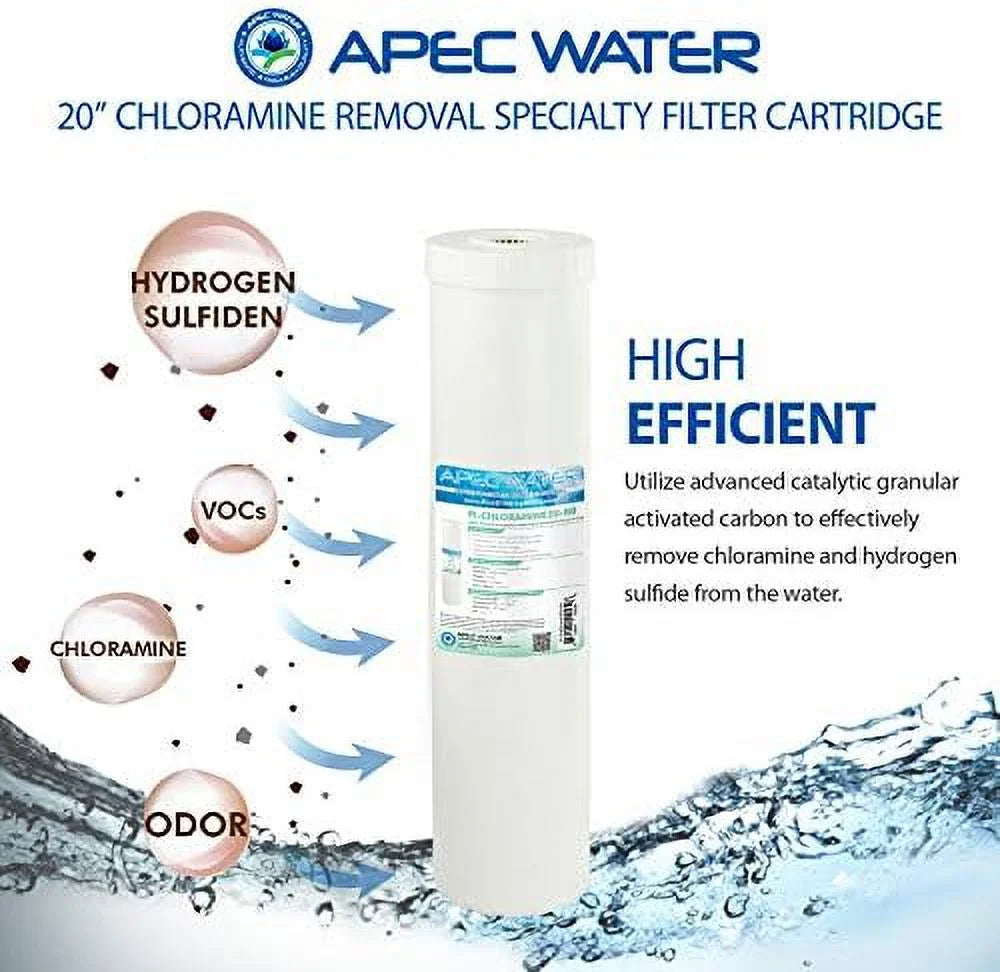 systems 20" replacement specialty  filter chloramines  hydrogen sulfide removal (fi-chloramine20-bb)