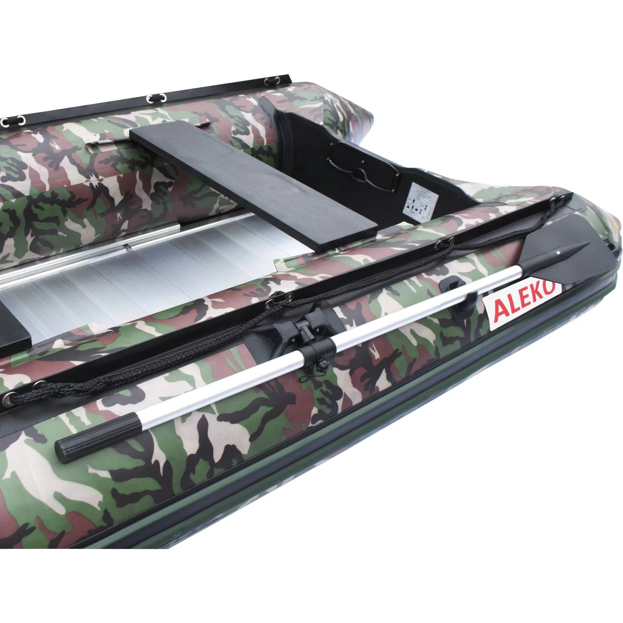 Inflatable Fishing Boat 4-Person Raft 10.5 feet - Camouflage