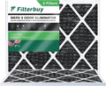 Filterbuy 22x24x1  8 Odor Eliminator Pleated   Furnace Air Filters with Activated Carbon (2-Pack)
