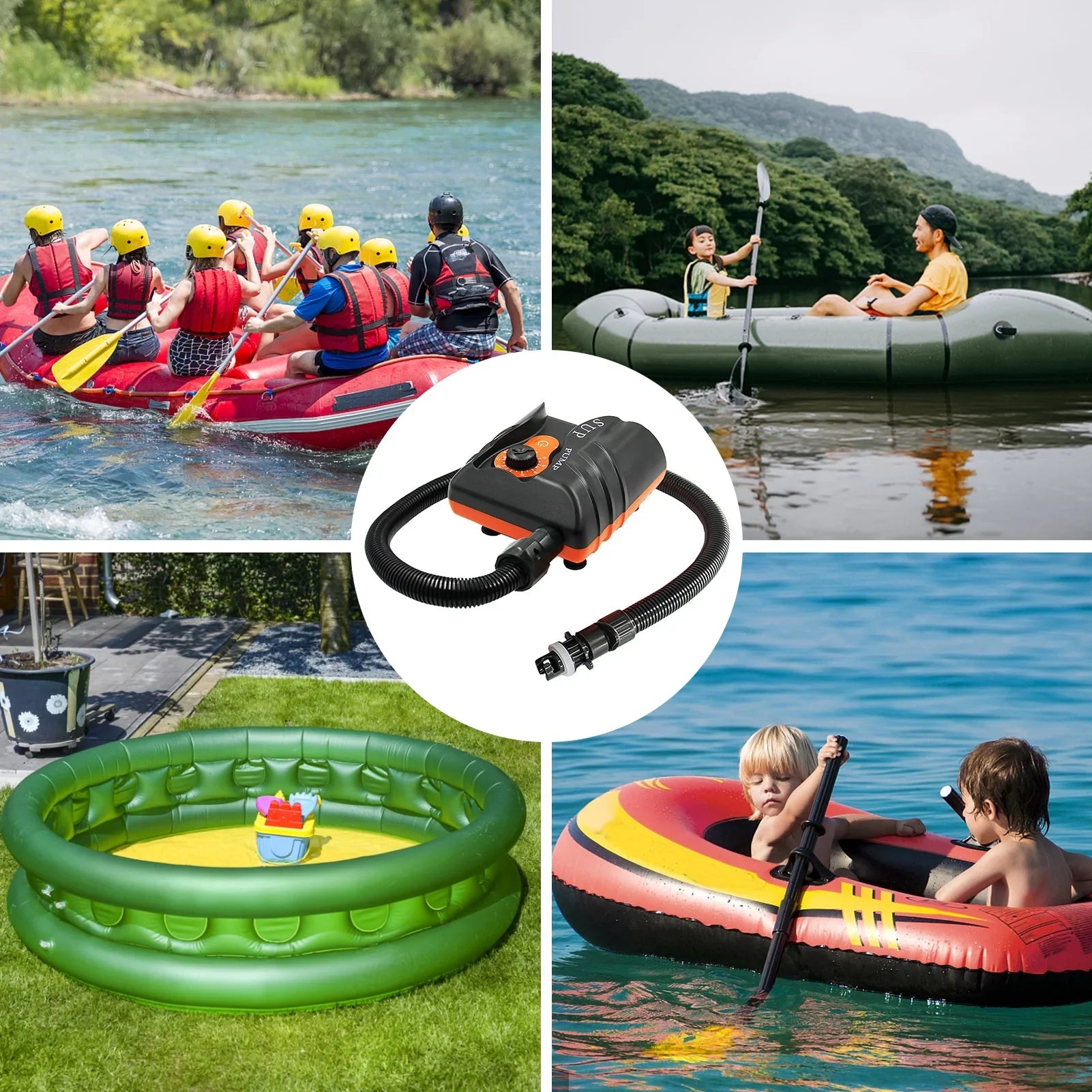 Inflation Pump,16psi Inflation Air 6pcs Nozzles Inflatable With 6pcs Nozzles Pump With 6pcs Inflatable And Air Pump And Boat Pump Huiop 16psi Mewmewcat Inflation Pump 16psi Zdhf