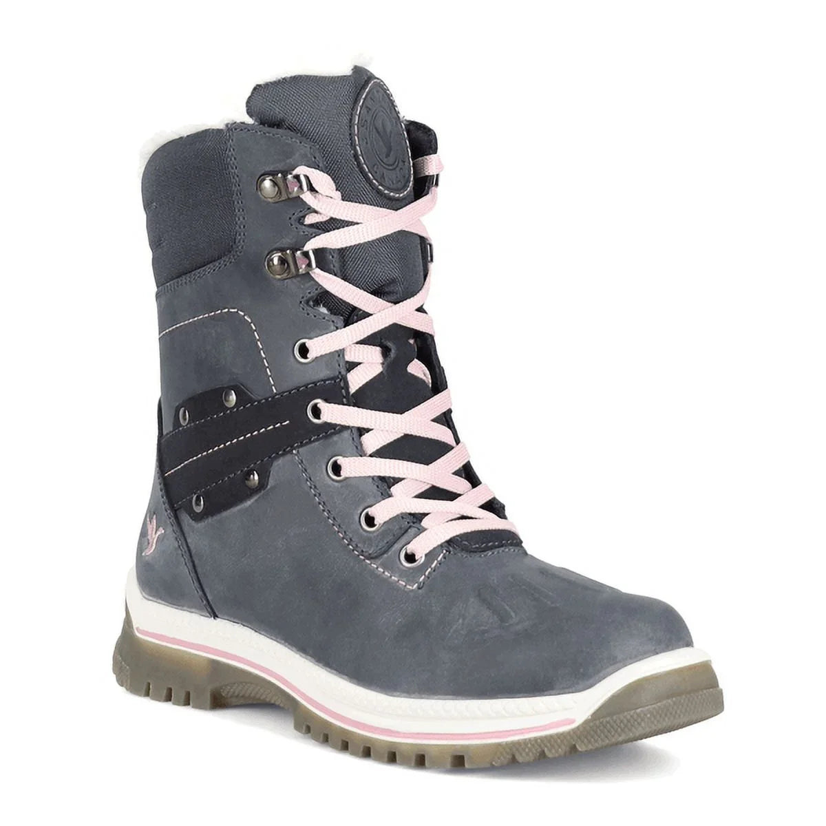 Santana Canada Women's May Waterproof Non-Slip Outsoles Side-Zip Round Toe Boots, Night/Peony, Size 7 ()