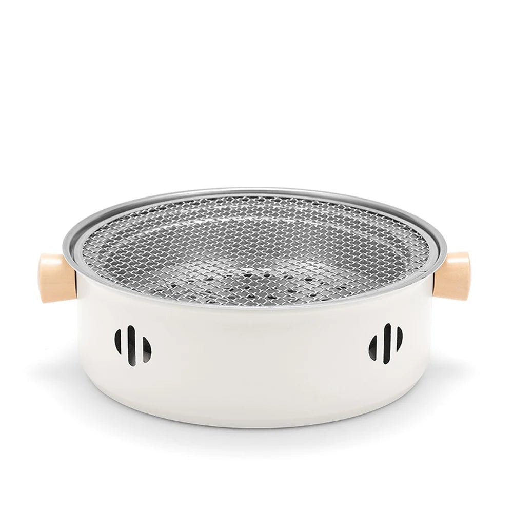 Walmeck Portable Charcoal  Grill, Stainless Steel Split Grill for Camping and Travel