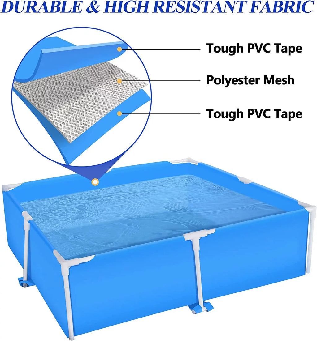 59x59 Metal Frame Pool Summer -  Swimming Pool for Summer Water Play, Outdoor Indoor Pool Ball/Sand Pit for Backyard Party