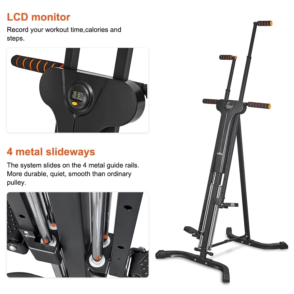 Relife  Sports Vertical Climber Exercise Machine for Home Gym with  Display 5 Levels Adjustable