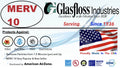 Glasfloss Air Filter 18x36x2 - 2"  10 - (Pack of 12) - Pleated  or  Air Filter - Furnace Air Filter - Home or Office - Made In The .