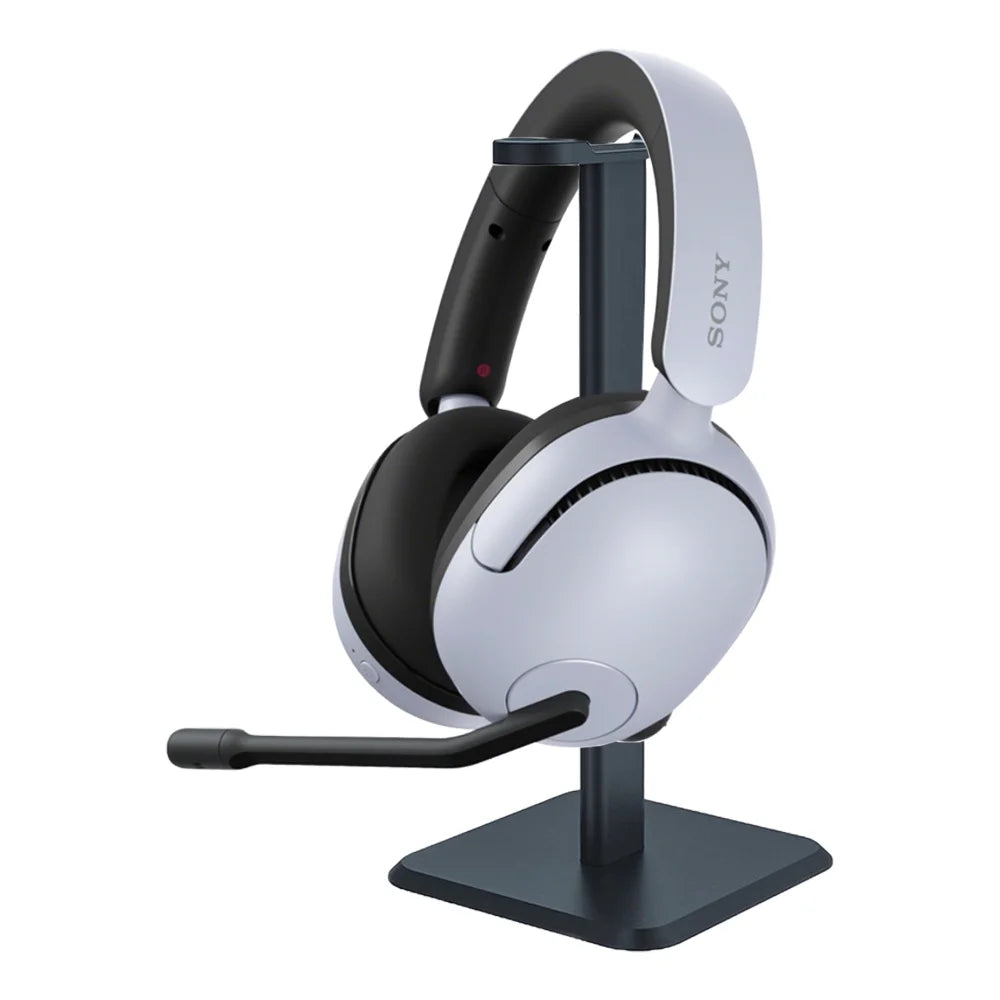 Sony /   Wireless Noise Cancelling Gaming Headset, White Bundle with Deco Gear Pro Audio Headphone Stand, 6 Foot - to - Cable & 2   Enhanced Protection Pack