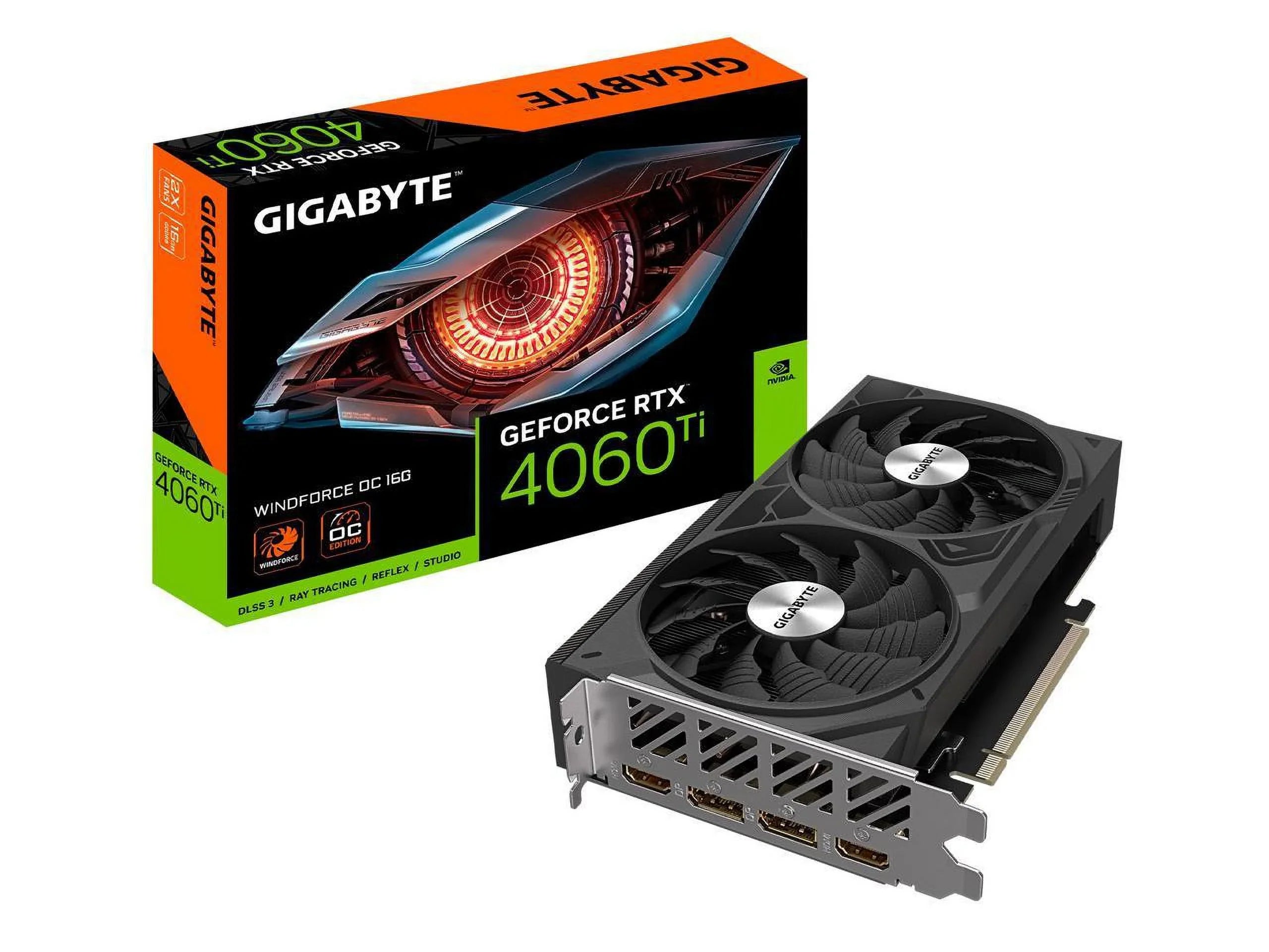 GeForce  4060 Ti   16G Graphics Card, 2x  Fans, 16GB 128-bit , --16G Video Card