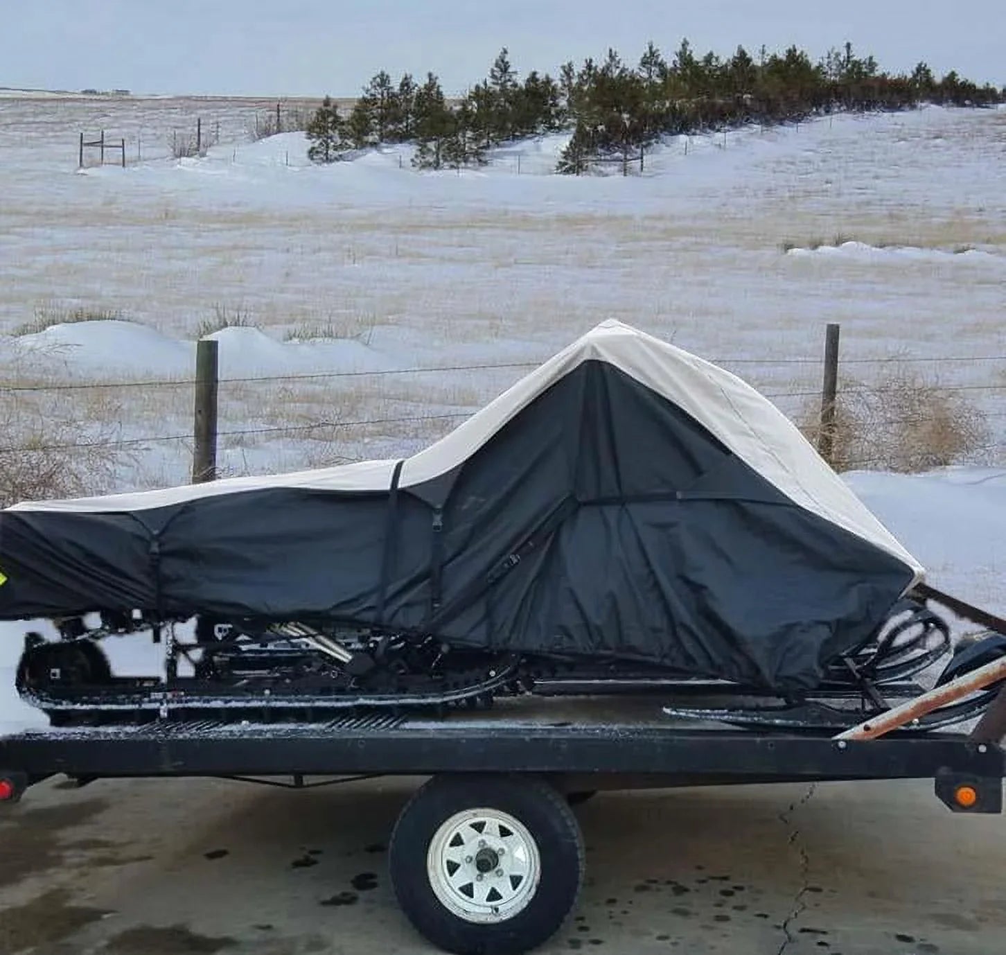 600D Snowmobile Travel and Storage Cover Compatible for 2022-2023 Model Year Ski Doo Renegade - 900  Turbo  Sleds. Slush and Mud Protection