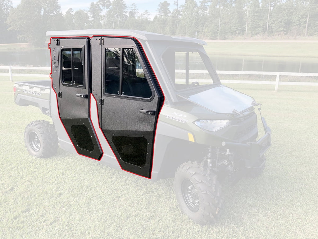 Fits Polaris 19-23 Ranger Crew 1000XP 1000  Steel Doors Only for Cab Enclosure