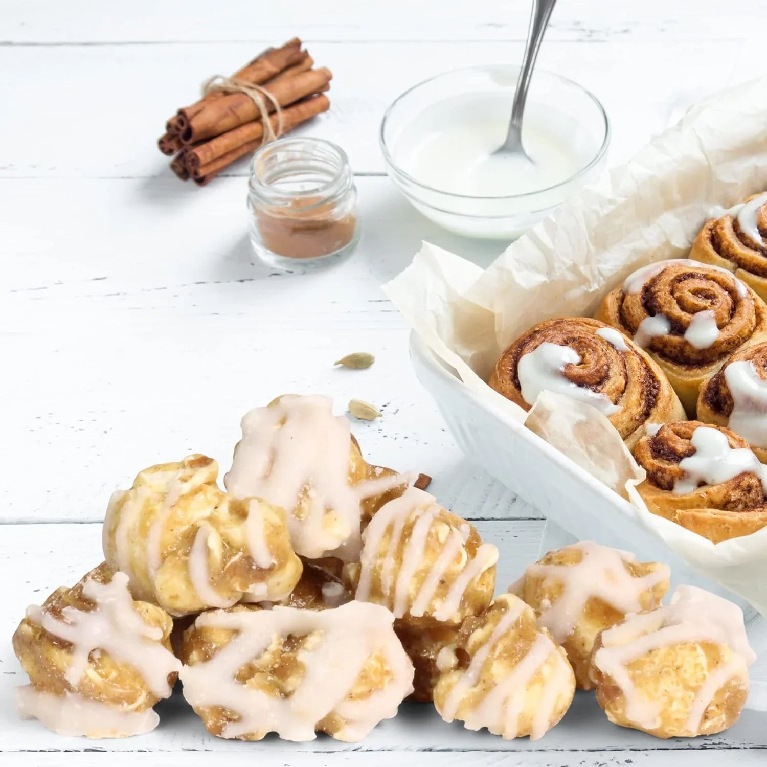 Grmet Cinnamon Swirl Popcorn By Its Delish, 1 Lb Bulk Bag, – Festive Caramel Air Popped Sweet Crunchy Popcorn With White Glaze Corn Snack, Parties – Gluten Free, Vegan, Kosher
