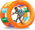 Hearthsong Roll With It 2.0 Giant Inflatable Ball Roller Big Wheel with Mesh Interior