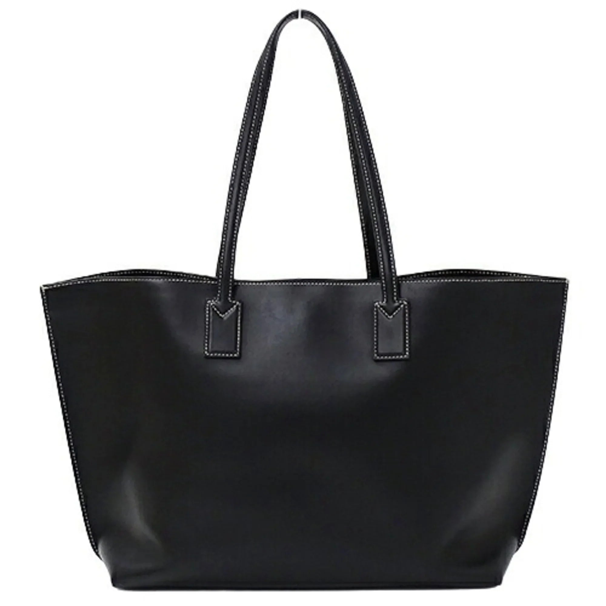 Pre-Owned Burberry  bag ladies tote shoulder leather black 8052726 (Good)
