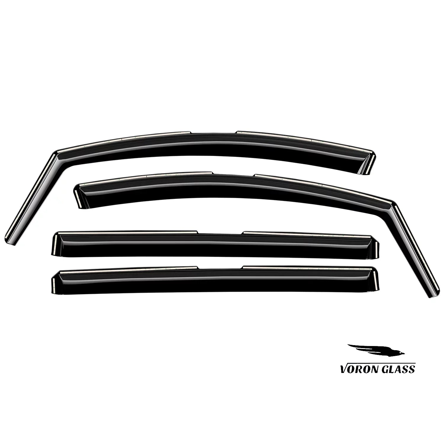 Voron Glass in-Channel Extra Durable Rain Guards for Honda Odyssey 2018-2024, Window Deflectors, Vent Window Visors, 4 Pieces - 200262