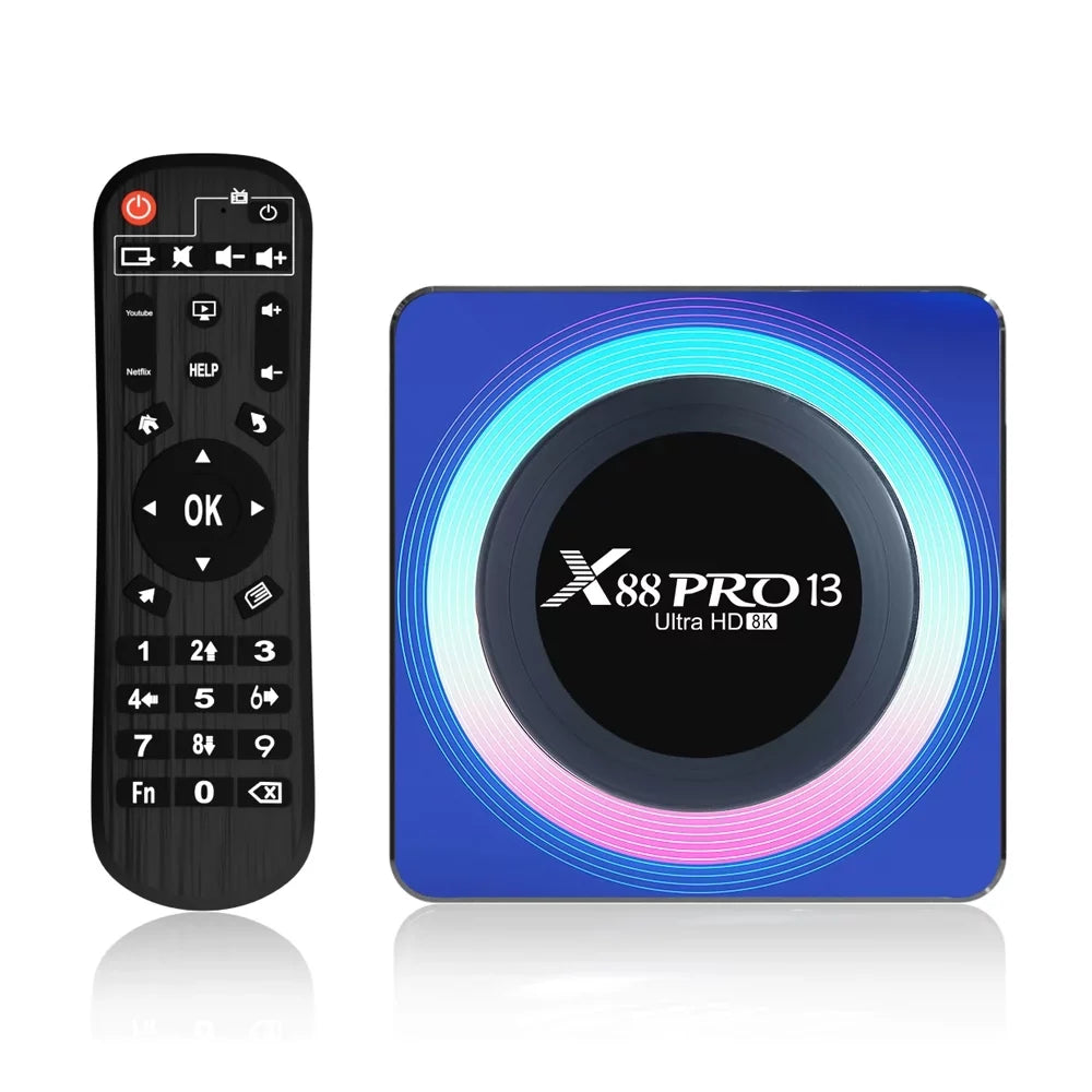 Android 13.0  Box,  13 Acrylic 4GB  64GB   Quad-Core WiFi6 Dual Band 2.4G/5.8G Ethernet 1000M .0 8K + Ultra  .0