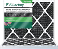 Filterbuy 16x18x1  8 Odor Eliminator Pleated   Furnace Air Filters with Activated Carbon (3-Pack)