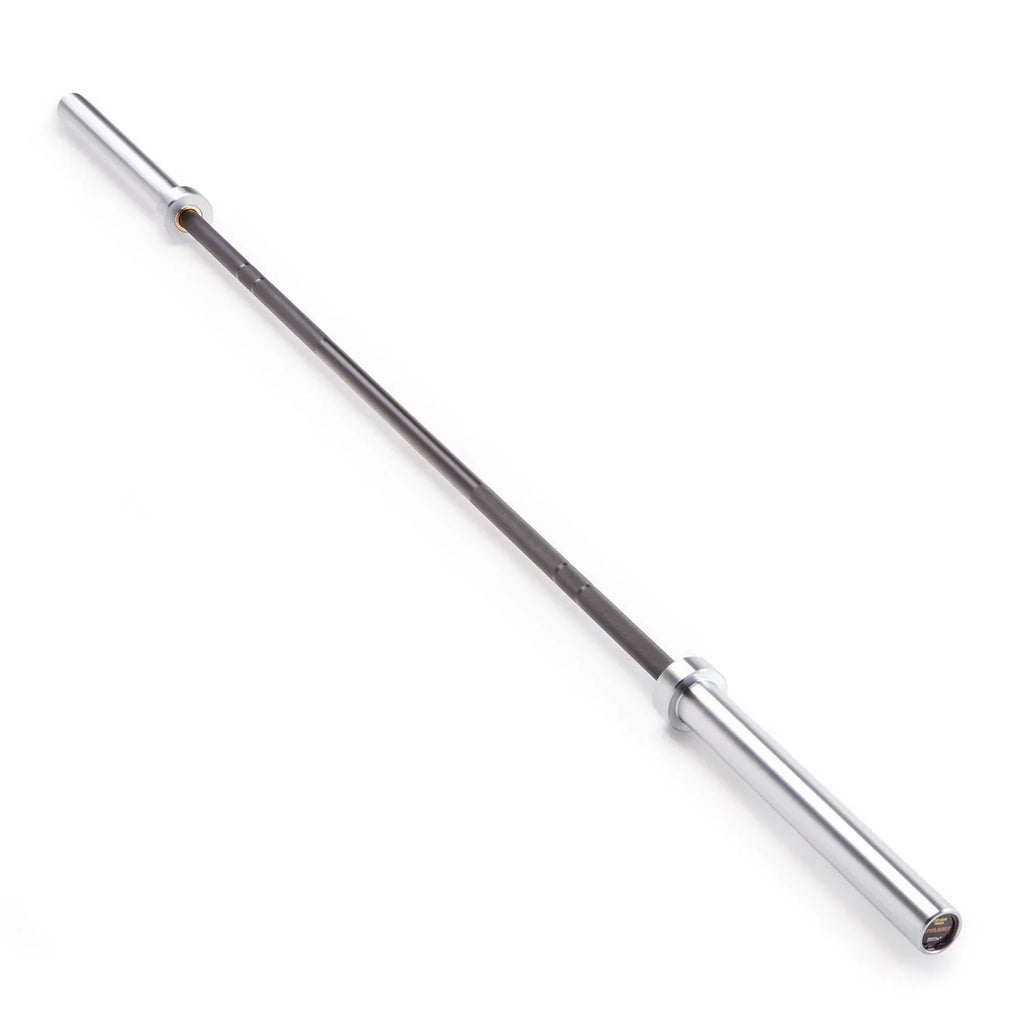Black and Chrome 45lb Olympic Barbell | -1606BKC SteelBody