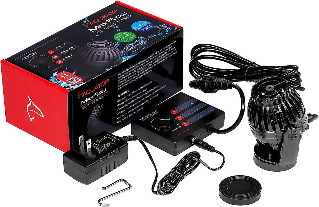 Maxflow  Wavemaker Pump With Controller, 2,113  – Fits 55-125 Gallon Tanks, Safe For Salt & water Aquariums, Wirelessly Connect 2 Or More Units, Aquarium Pump, -2000