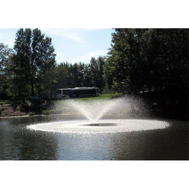 Kasco 1   Series Decorative Fountain - 120V with 50 Ft Electric Power Cord | Pond and Lake Fountain | Efficient Pond Aerator Outdoor Fountain Black