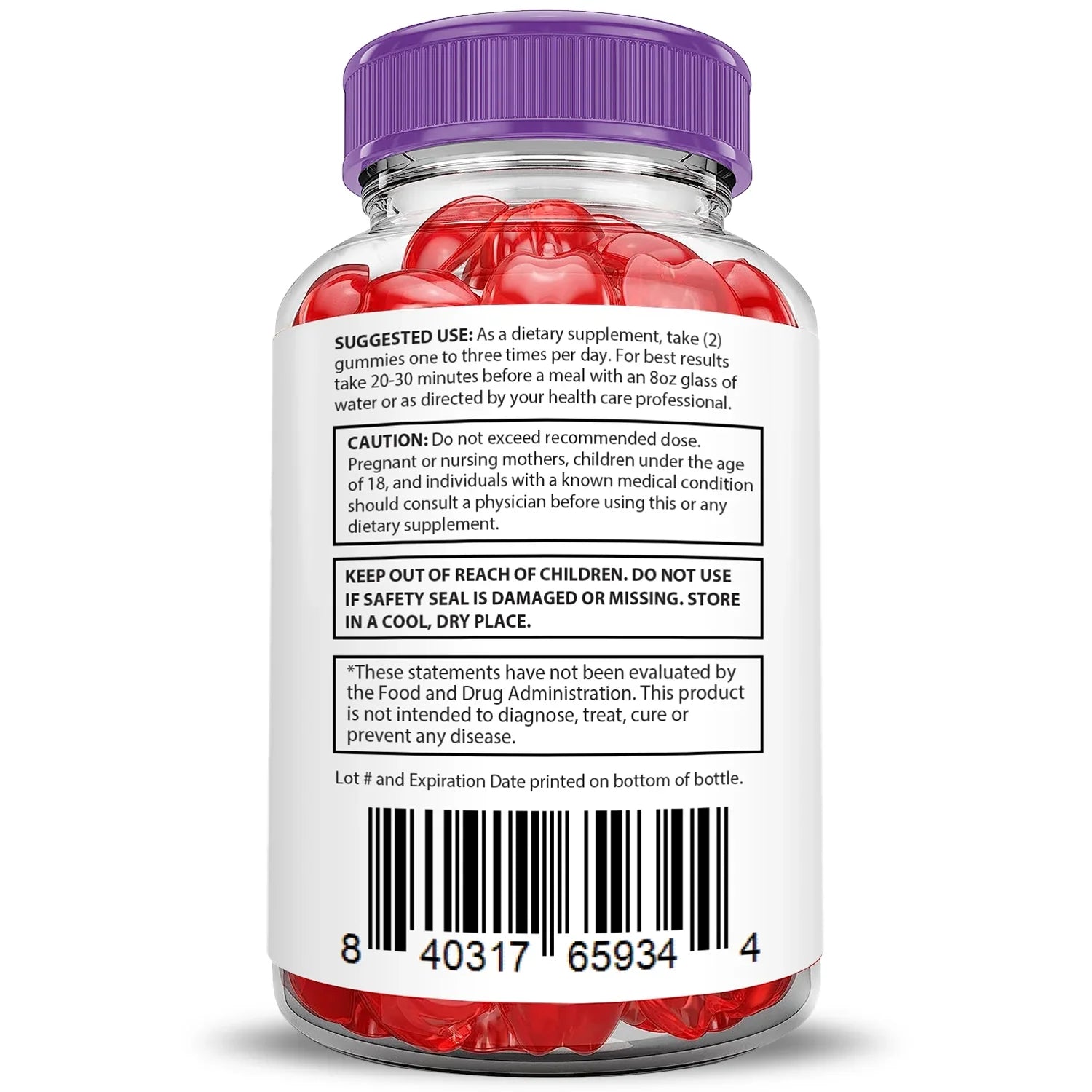 (2 Pack) Pure Slim Keto Extreme  Gummies 2000mg Dietary Supplement 120 Gummys