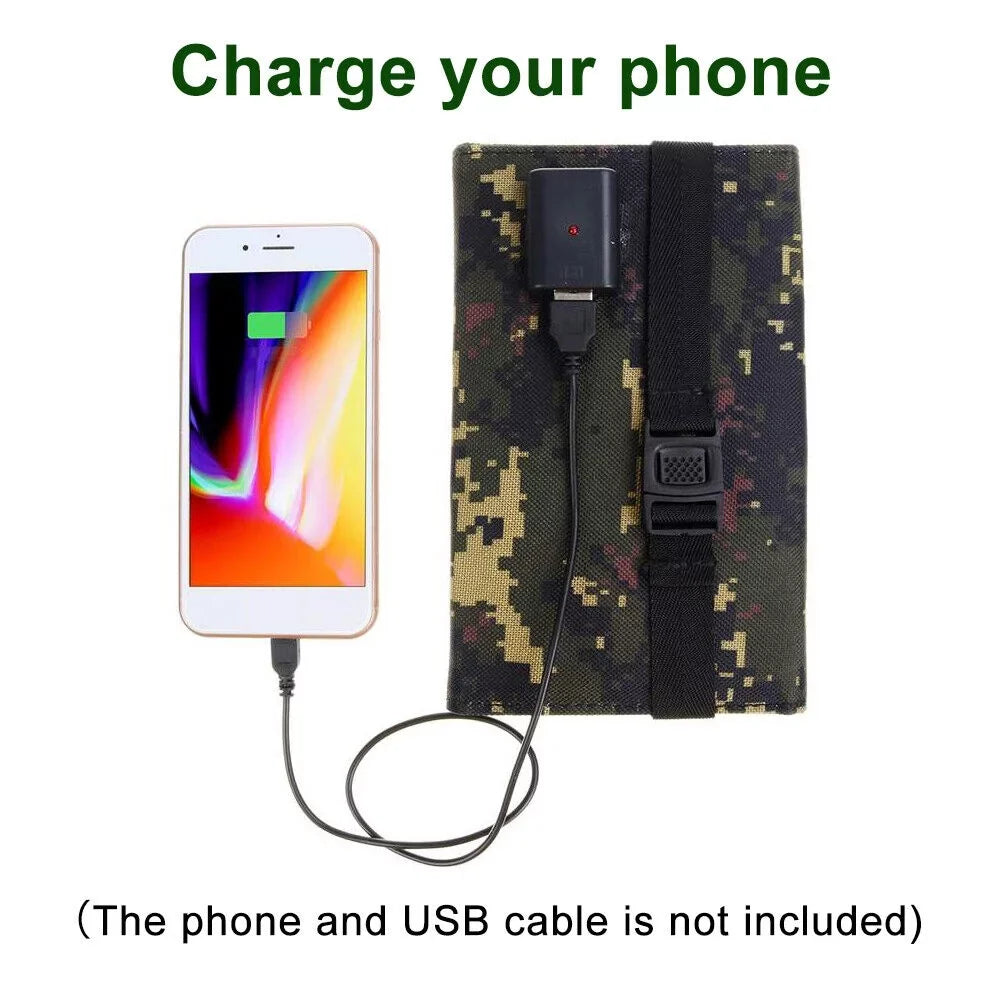 Foldable Outdoor 80W  Solar Panel Portable Phone Charger Camping Hiking Rechargeable Battery High Quality